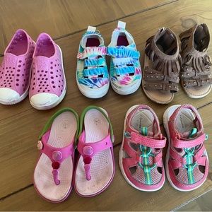Toddler/little girls size 8 shoe bundle